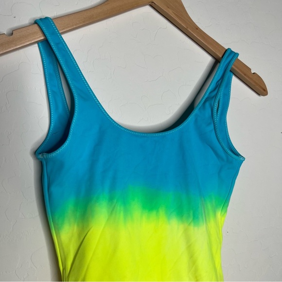 TRIANGL Ombre Rainbow One Piece Low Back Swim Suit NWT - Picture 5 of 11
